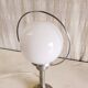 Table lamp in tin and opaline globe - mid 20th century