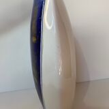 VASE Limoges porcelain flattened gilded shape