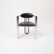 Unique postmodern chome armchair, Czechoslovakia, 1970s