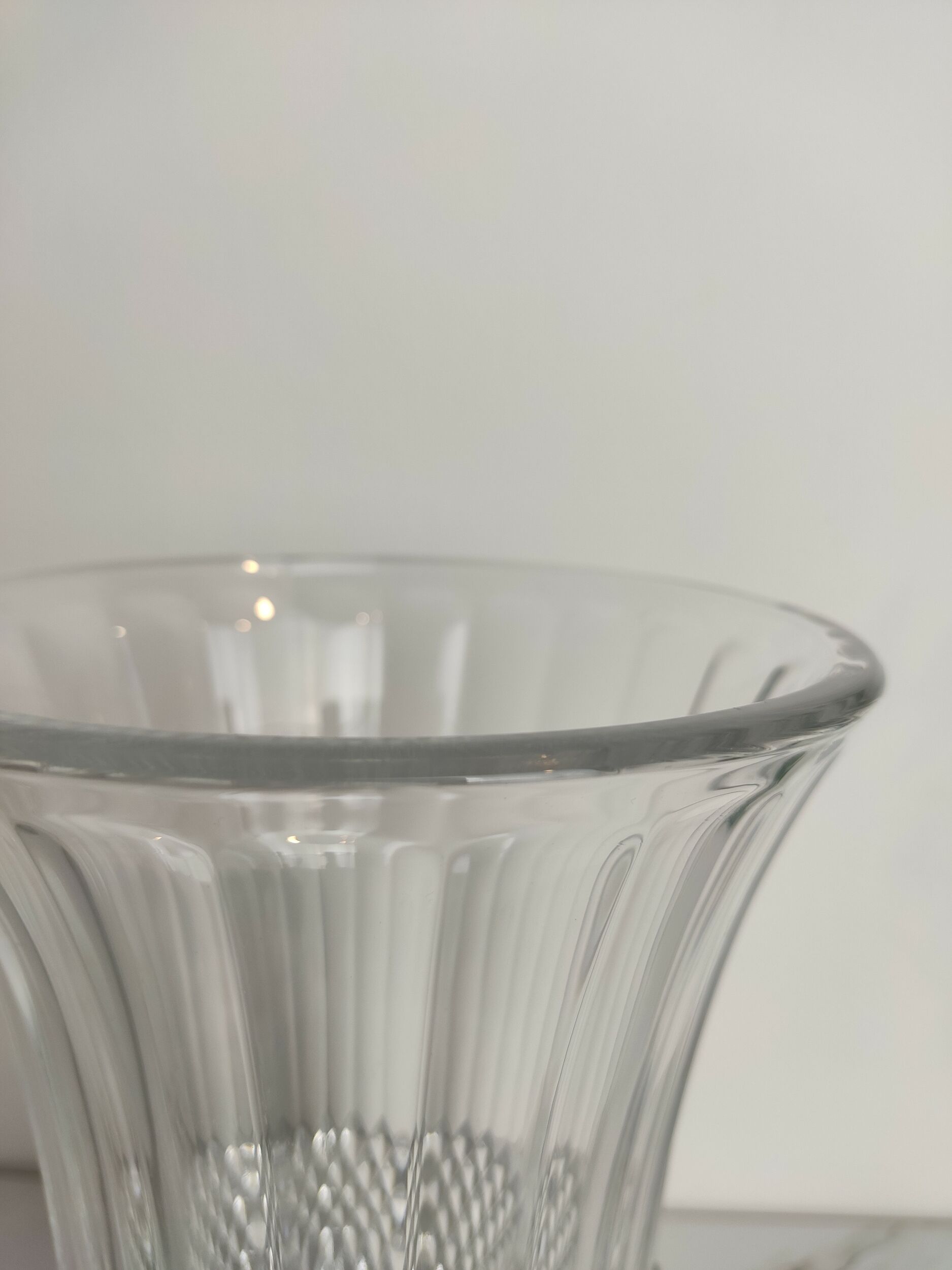 Medici carved crystal vase