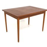 Table de salle à manger "portefeuille" en teck, Suède, 1960