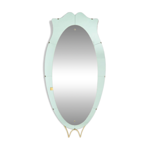 Miroir-console en verre - 1950