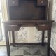 Graduated desk / straight secretary in solid wood