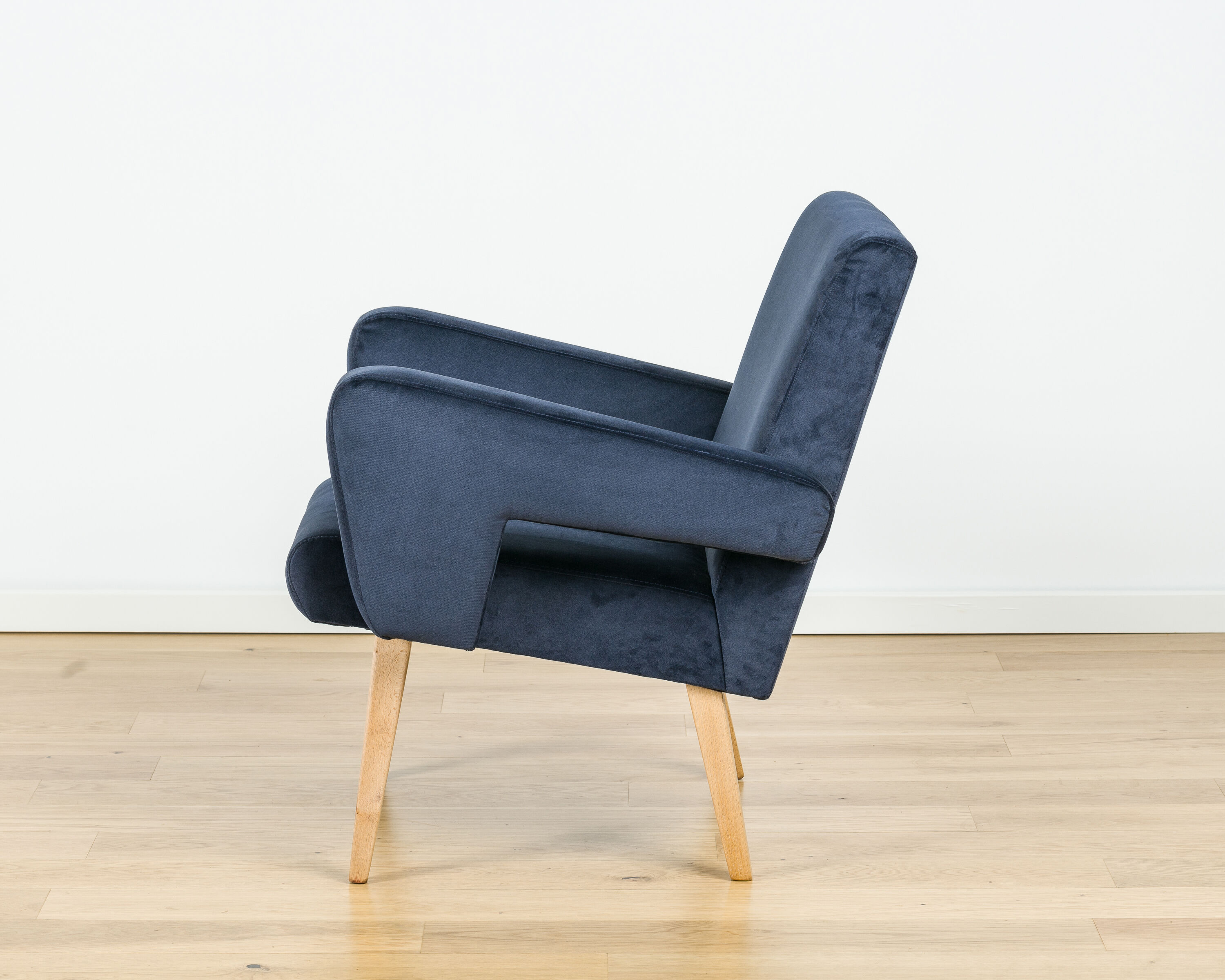 Ensemble de 2 fauteuils en velours de jitona, années 60