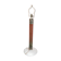 Steel and solid glass lamp from the 40s/50s