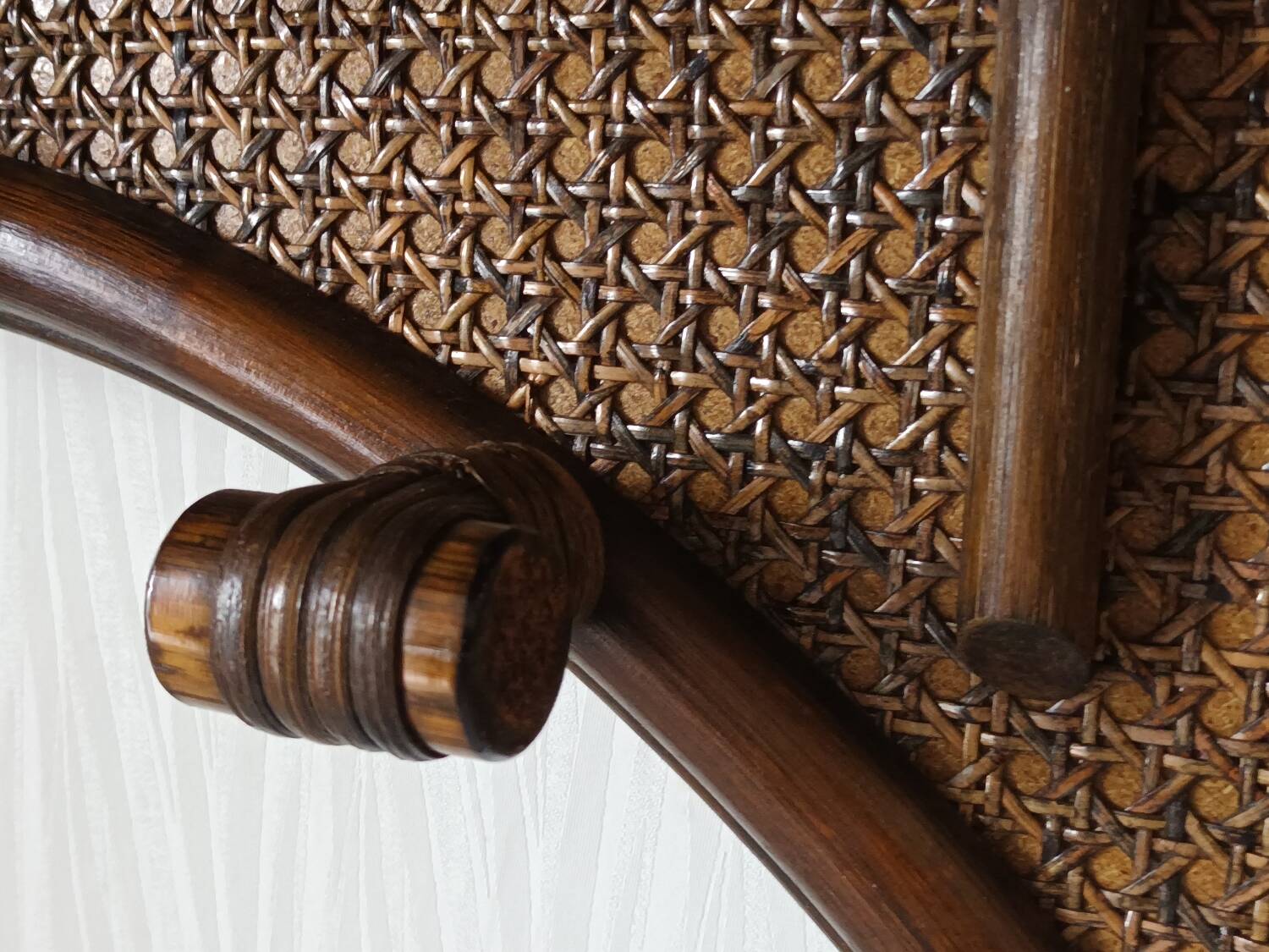 Vintage bamboo wall coat rack