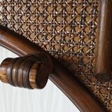 Vintage bamboo wall coat rack