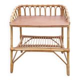 Rattan bedside table