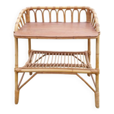 Table de chevet en rotin