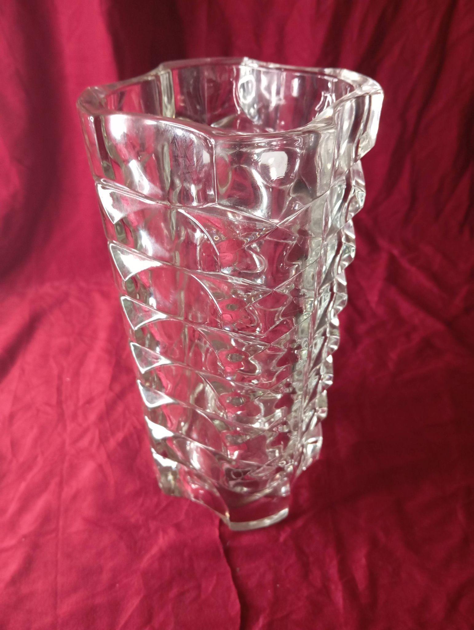 Vase en verre art deco vintage