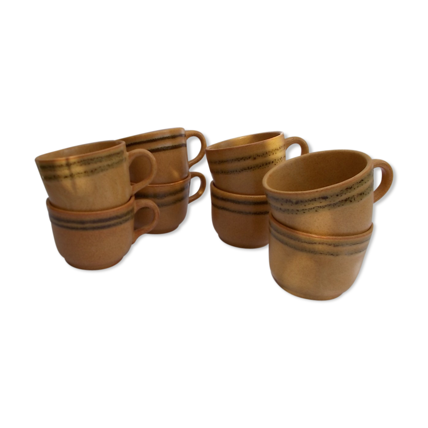 Set of 8 Sarreguemines cups