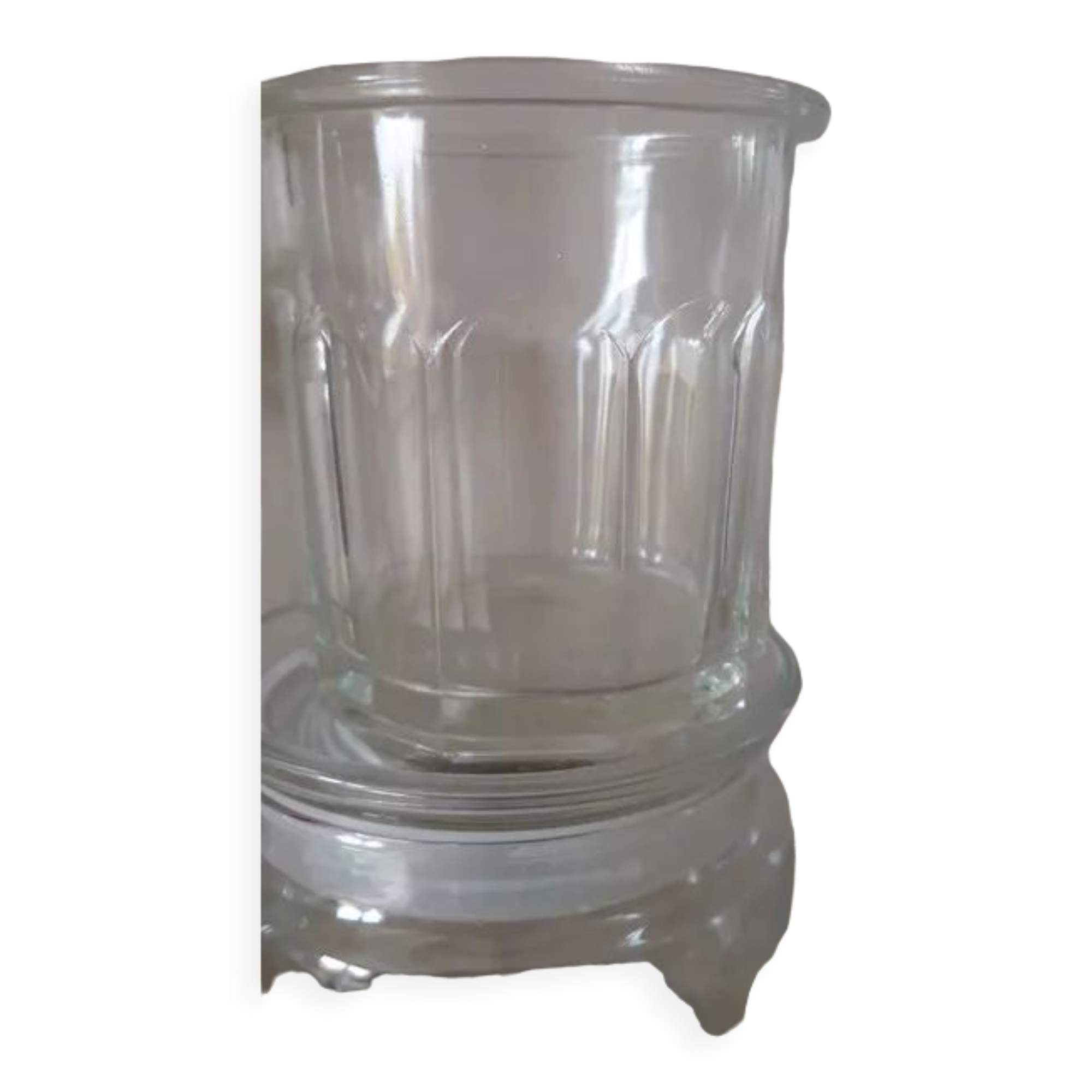 Old faceted jam jar 500 ml