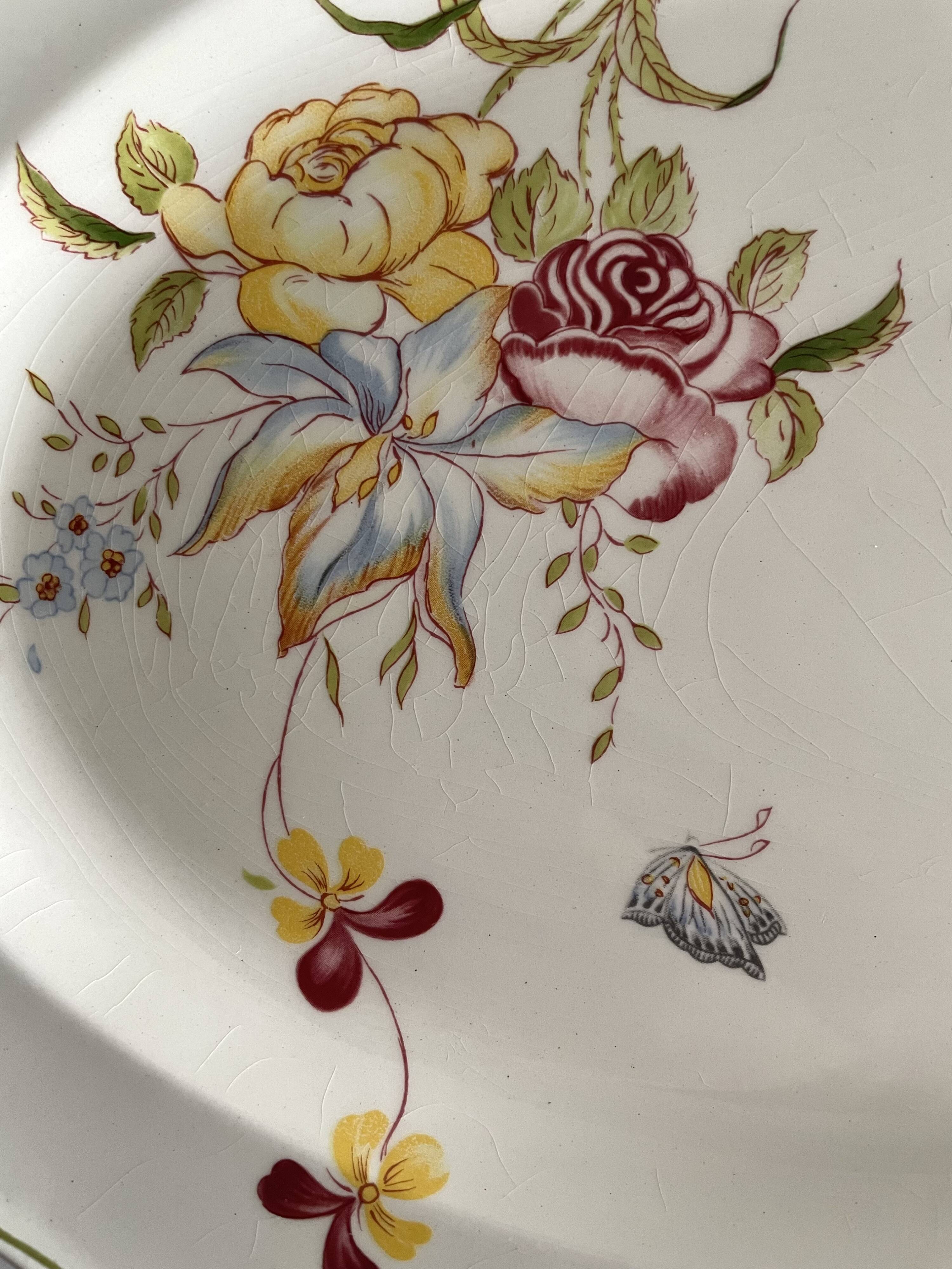 Oval plate in Ceramic of Gien model Montpellier