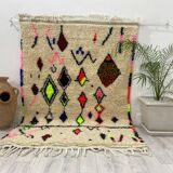 Handmade wool berber rug 200 x 100 cm
