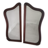 Diptyque de miroirs biseautés