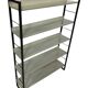Etagère autoportante Tomado en métal et gris - Dutch Design 1960