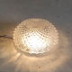 Ceiling light or wall light in moulded glass with diamond point - mid 20th century