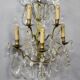 Large Bronze Wall Light with Pendants