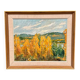 Original Swedish Oil on Panel – "Autumn Landscape" – Dated 1978 – Framed Period Piece – 50 × 42 cm (19.7" × 16.5")