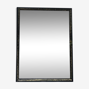 Miroir ancien époque milieu du 19ème 158,5cm/123cm , parquet au dos.