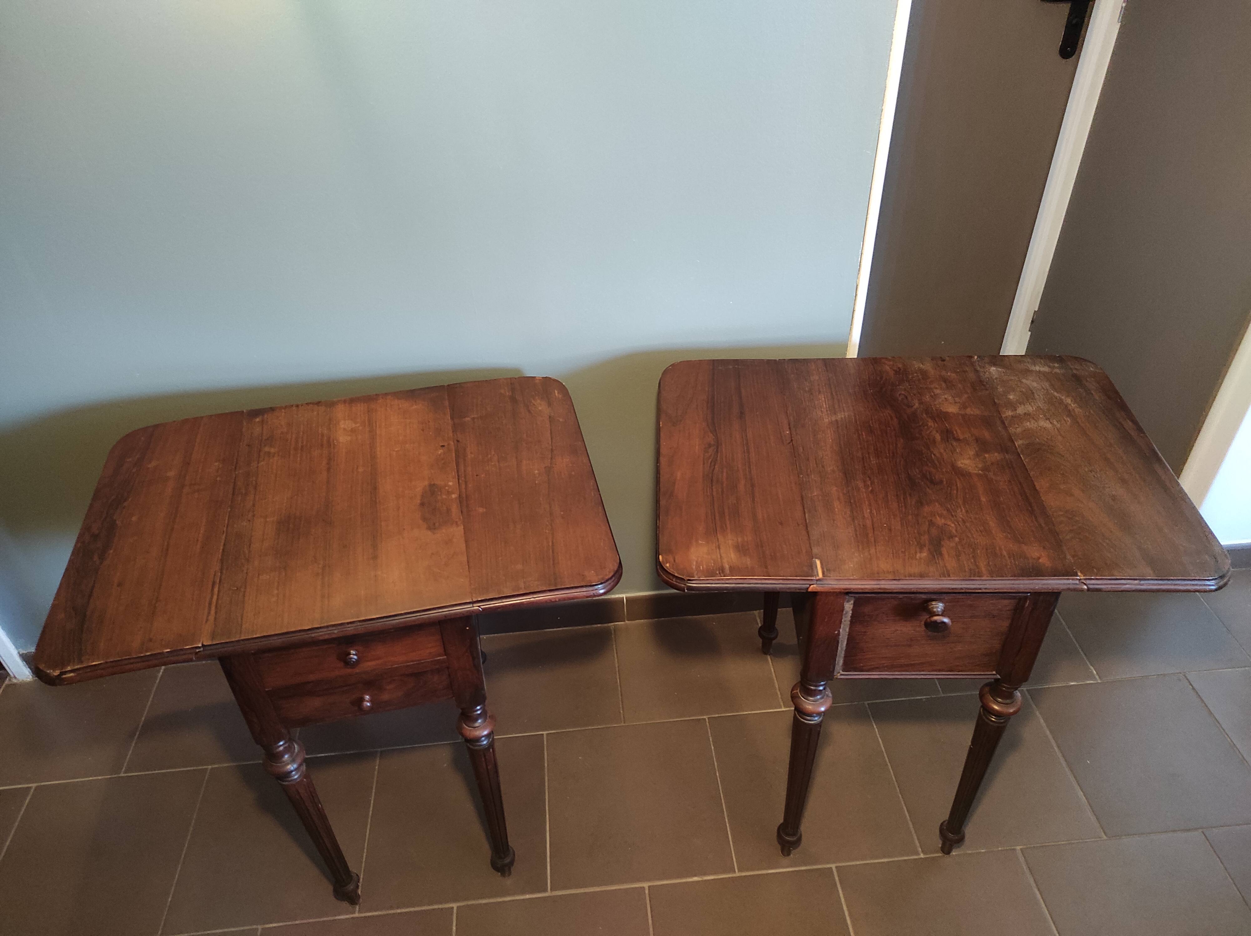 Two bedsides Louis Philippe style