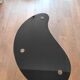 Table tripode en verre noir 1950