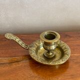 Brass hand candlestick