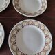 Flat plates set of four HBC Choisy le Roi Elianne decor