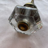 Old glass and brass handle