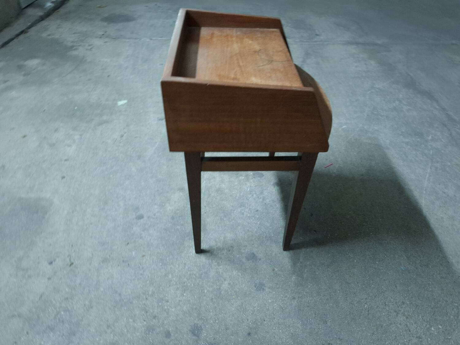 Scandinavian teak bedside table (2 available)