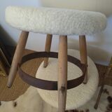 3 vintage stools 50s