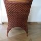 Woven rattan armchair, 1980s