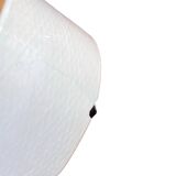 Industrial spherical wall lamp, white, OWS100, Poland, 1960s PRL