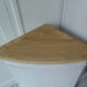 Vintage neckline patinated pearl gray waxed finish, top waxed finish light oak