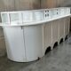 Large rounded showcase counter