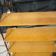 Shelf library Scandinavian wood and iron circa 1960/1970
