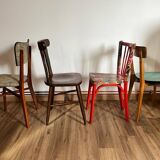 Set of 4 mismatched chairs