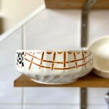 2 bowls in badonviller enamelled earthenware