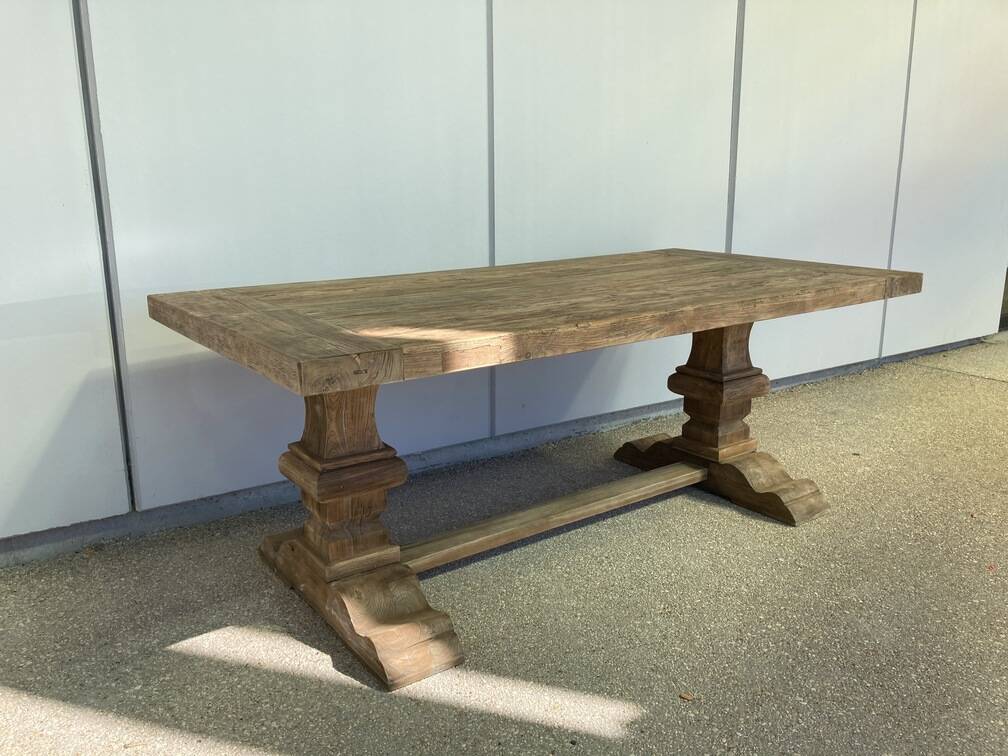 Old wooden monastery table - Spirito 220 by 100 cm