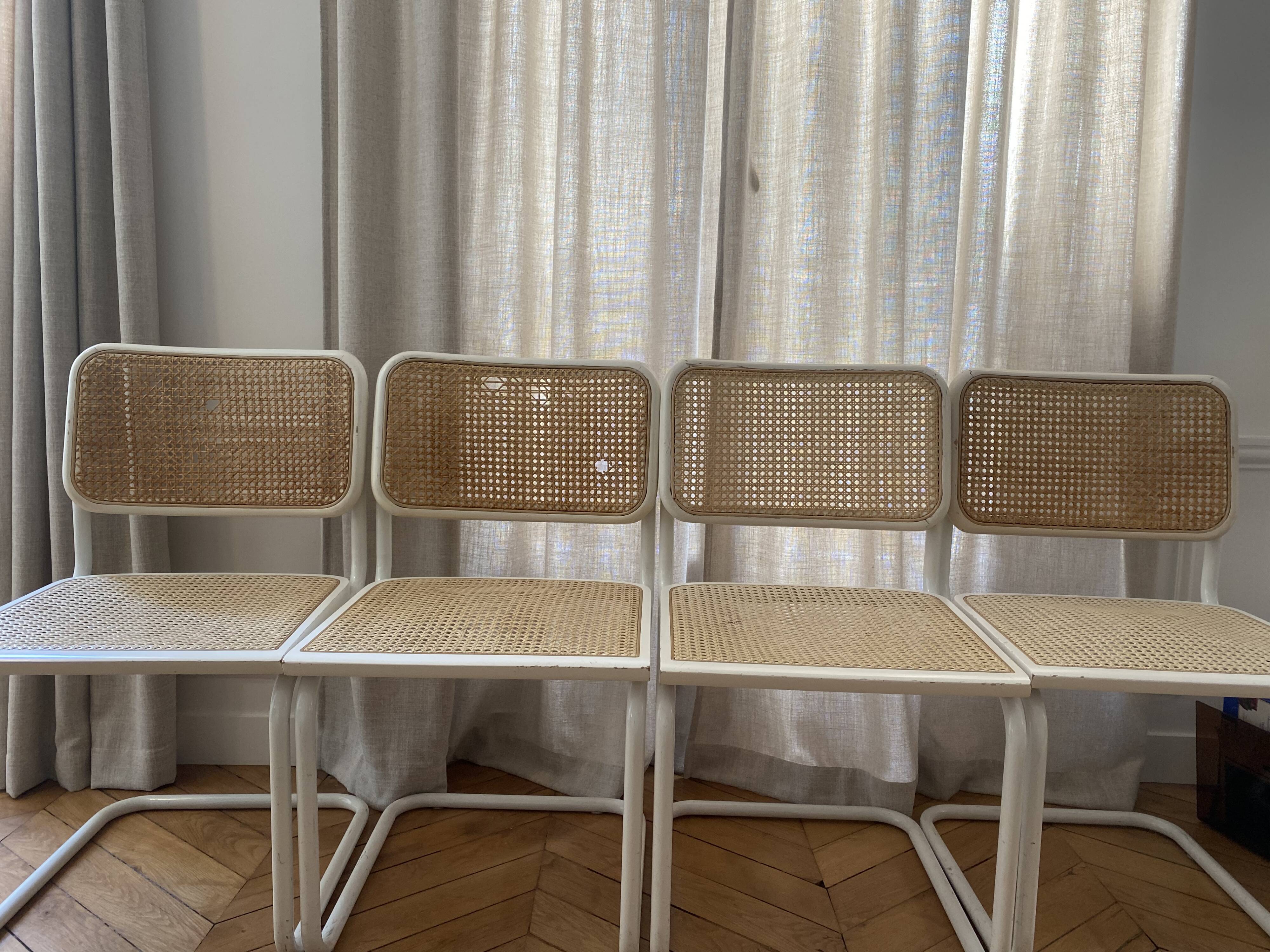 Set of 4 Marcel Breuer chairs