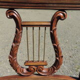 Lyre chair in mahogany