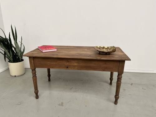 Farm work table in solid pine, 1950s