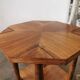 Art deco style serving table in walnut veneer