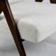 Vintage Ivory White Boucle Model B-310 Armchair, 1970s
