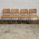 4 chaises Cesca B32 Marcel Breuer