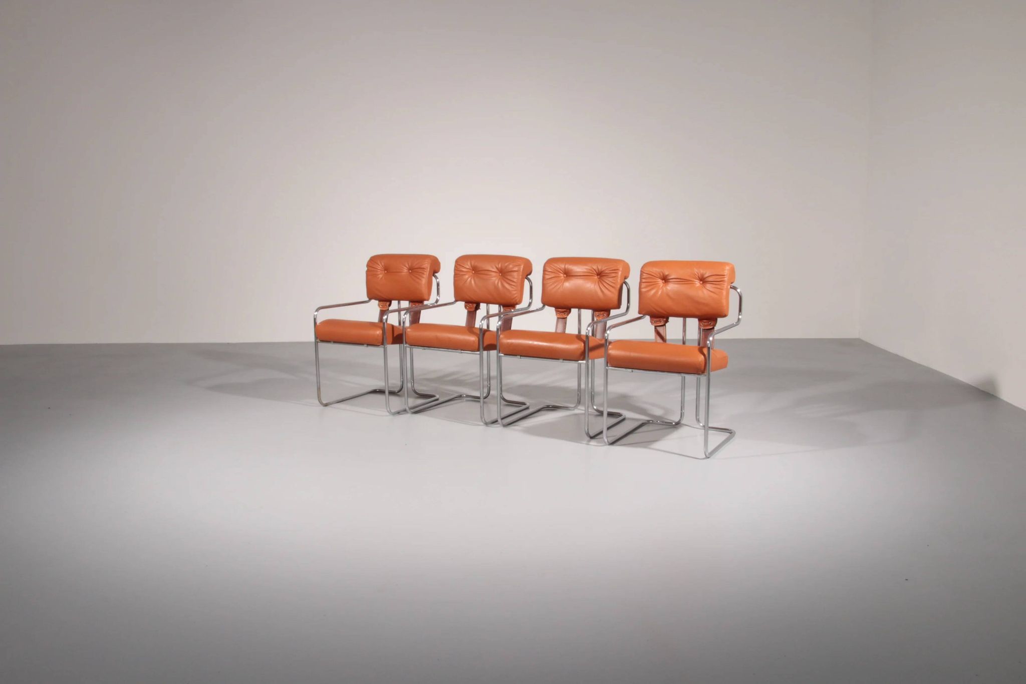 Italian Tucroma chairs by Guido Faleschini for i4 Mariani, 1970