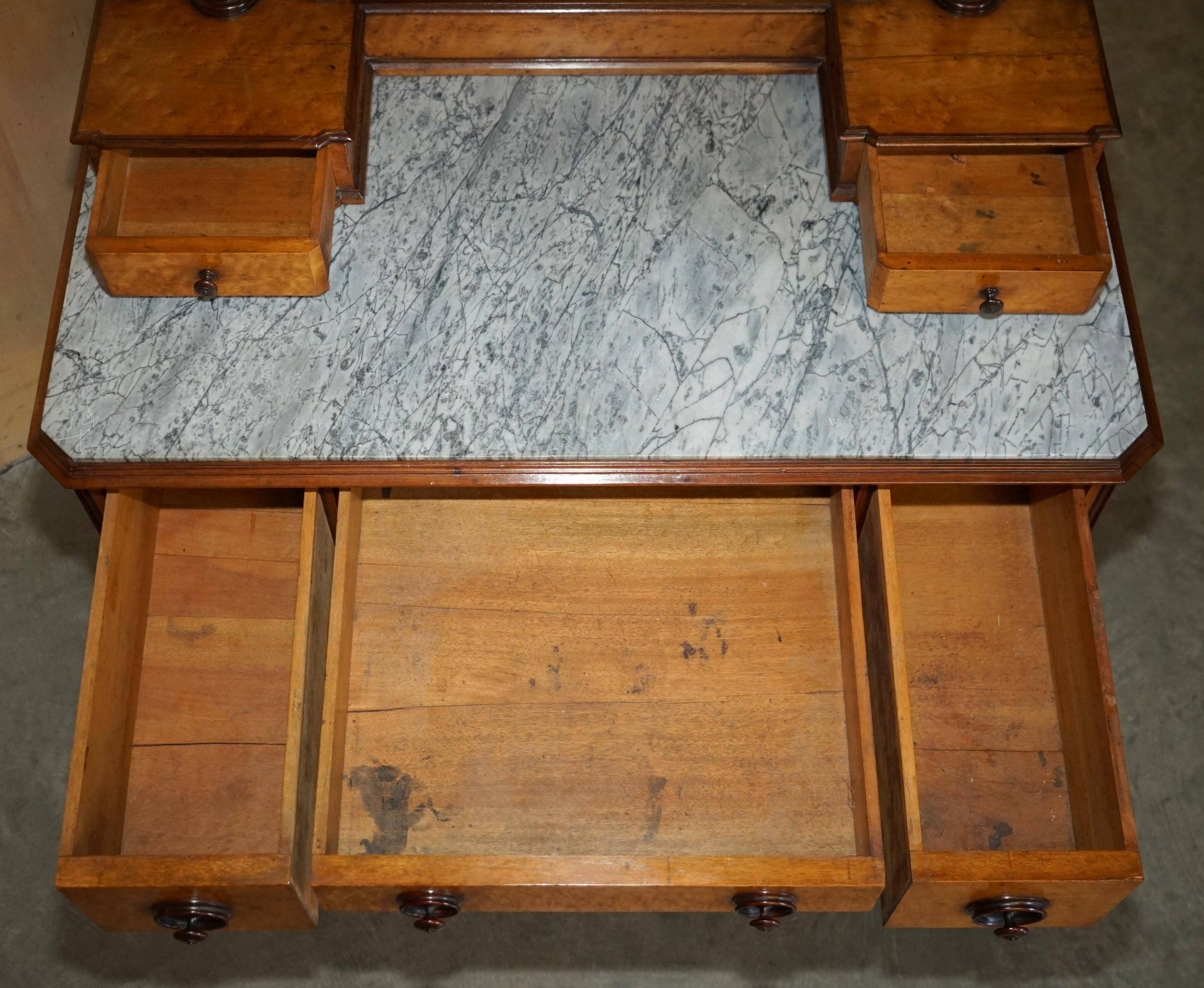 Victorian Hairdresser in Amboyna and Ebony Restored