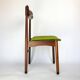 Green velvet dining chairs (set of 6)