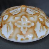 Contemporary Unique Wooden Table Lamp with Glass Shade