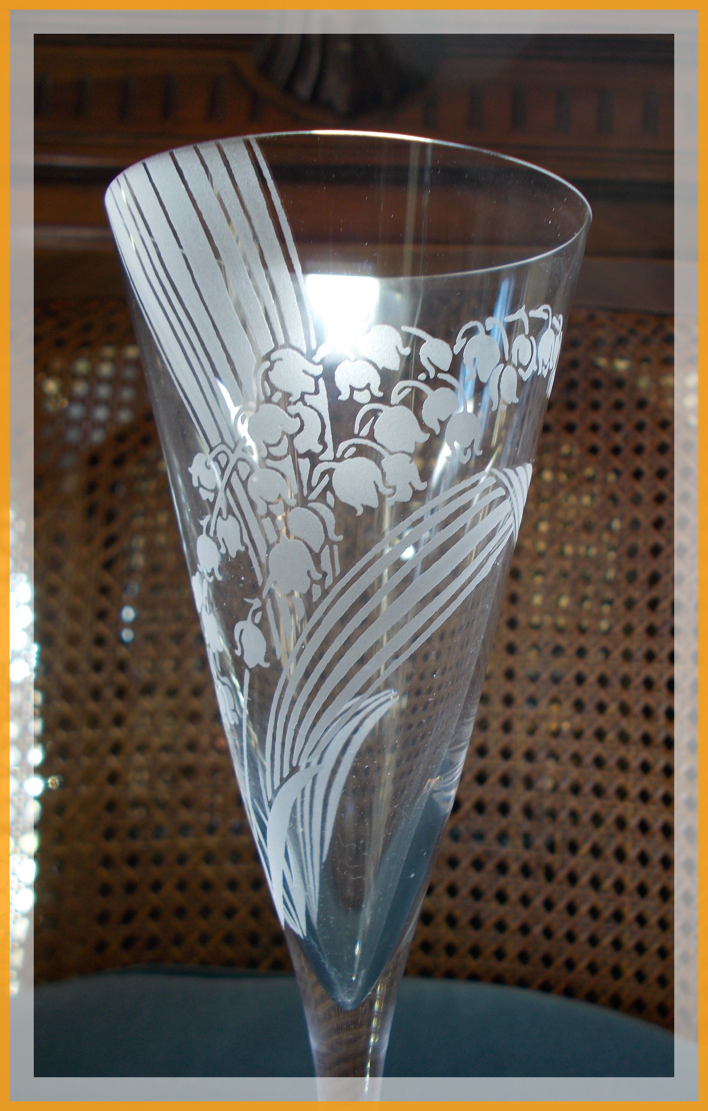 Franklin Mint 1 flute Les Fleurs de Champagne